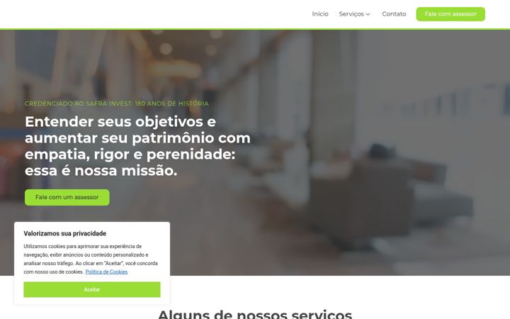 Ekrānuzņēmums no almirathinvestimentos.com.br