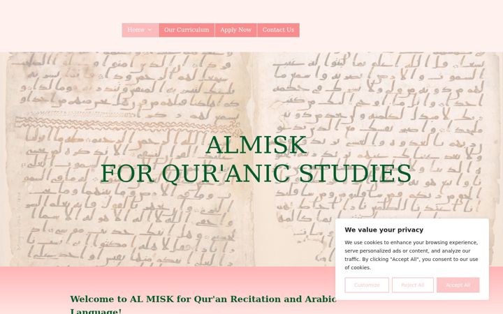 Screenshot of almisk.co.uk