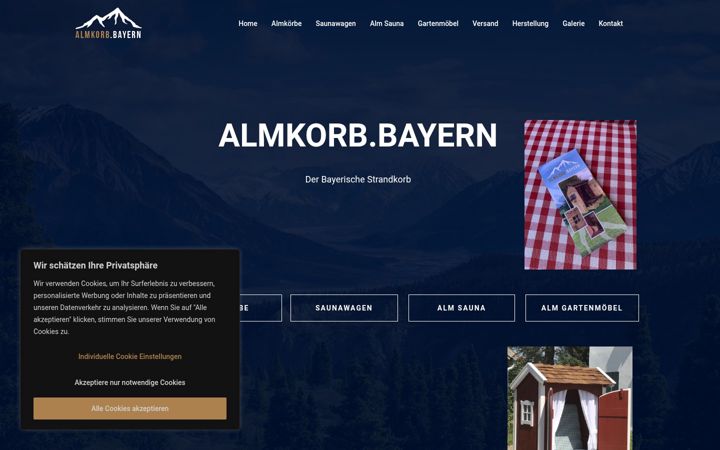 Zrzut ekranu almkorb.bayern