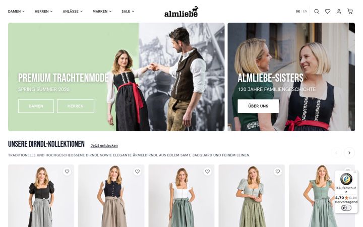 Captura de ecrã de almliebe.com