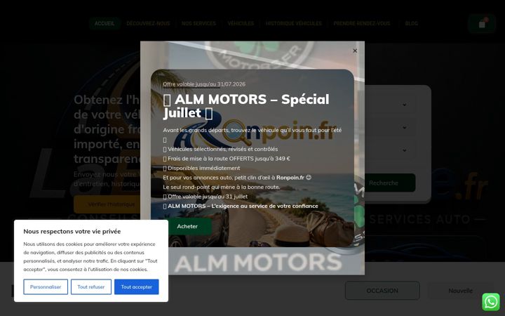 Snímek obrazovky almmotors.fr