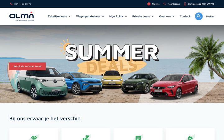 Snímek obrazovky almn.nl