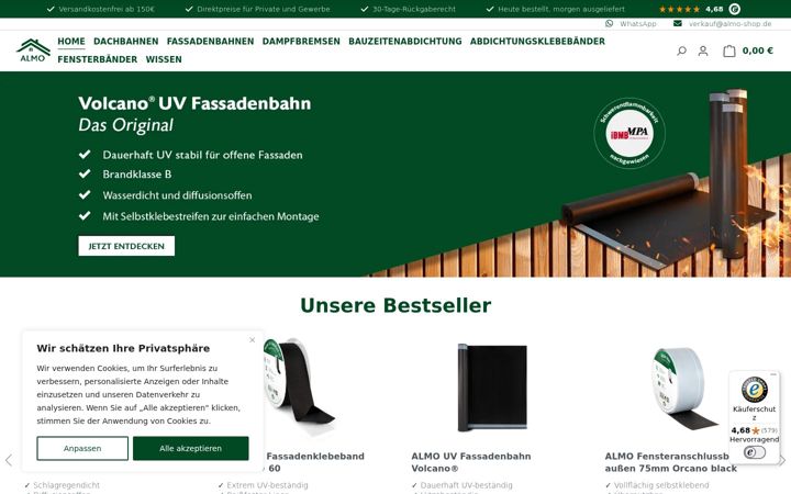 Screenshot of almo-shop.de