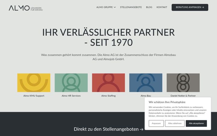Screenshot of almoag.ch