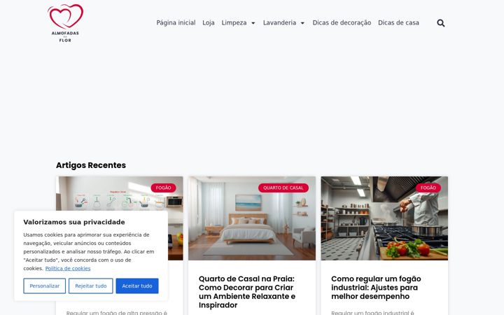 Screenshot of almofadasdaflor.com.br