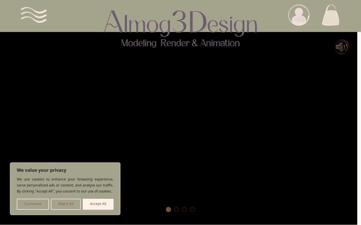 Screenshot von almog3design.com