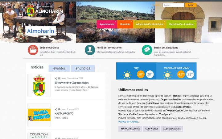 Screenshot von almoharin.es