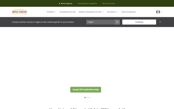 Screenshot of almonature.com
