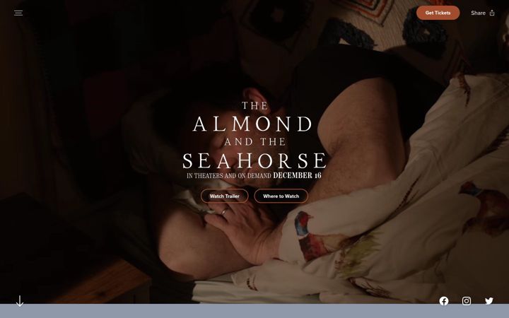 Screenshot of almondandseahorse.movie