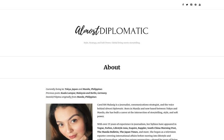 Capture d'écran de almostdiplomatic.com