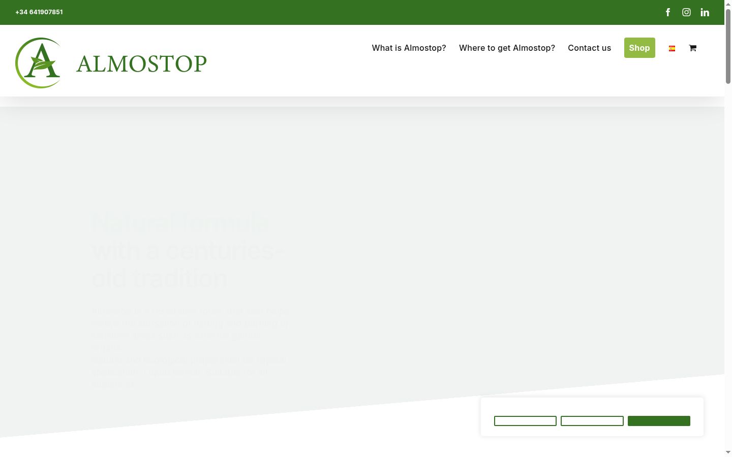 Screenshot des Einwilligungsbanners vor jeglicher Interaktion