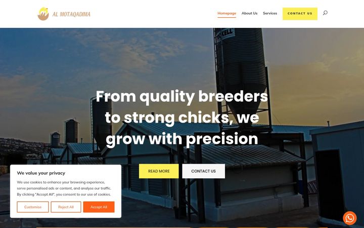 Screenshot of almotaqadima.com
