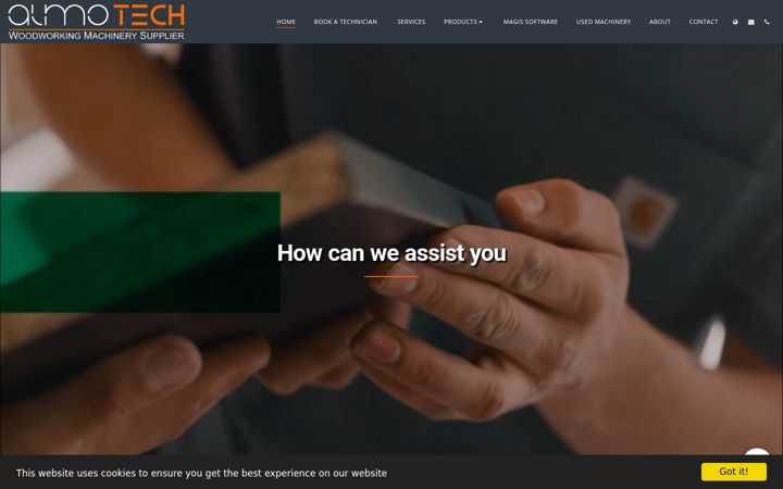 Screenshot ta' almotech.co.za