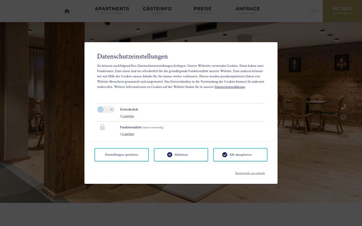 Screenshot of almrausch-lech.com