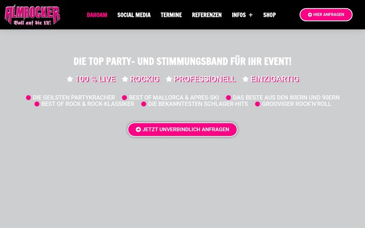 Screenshot of almrocker.de