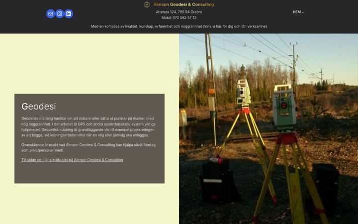 Screenshot of almsongc.se