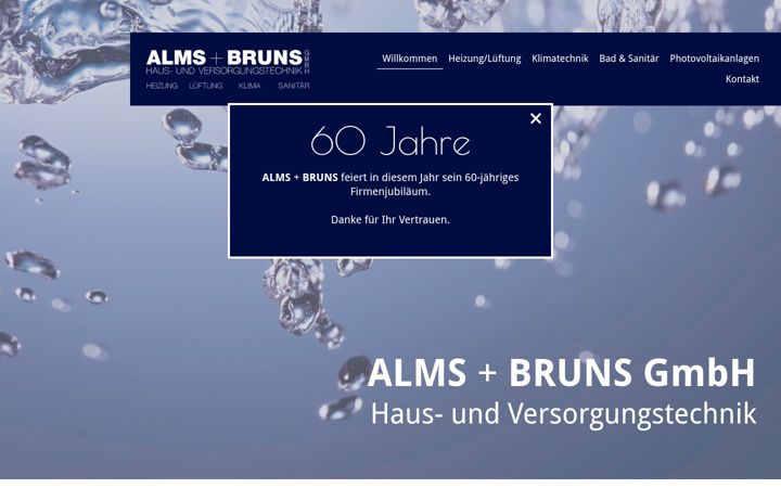Screenshot of almsundbruns.de