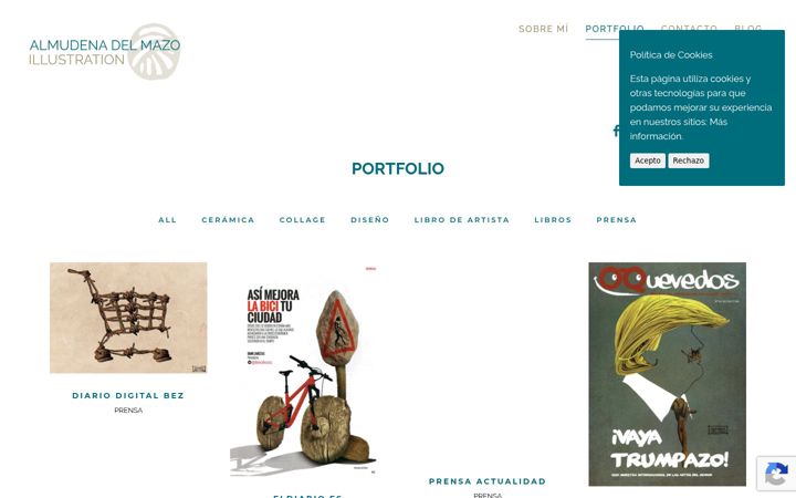 Screenshot of almudenadelmazo.com