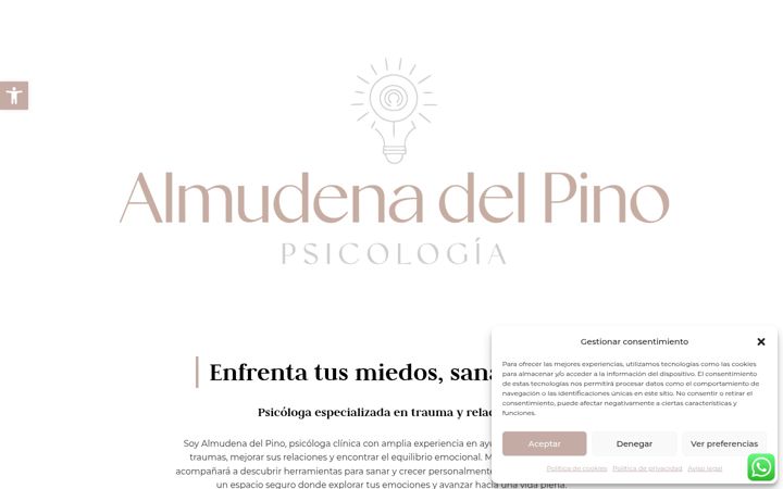 Screenshot of almudenadelpino.com
