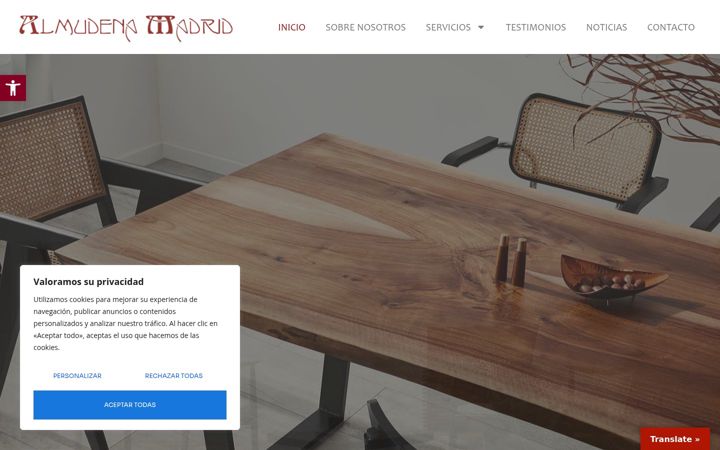 Snímek obrazovky almudenamadridinteriorismo.com