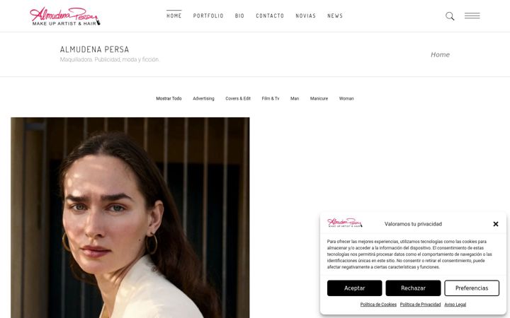 Screenshot von almudenapersa.com