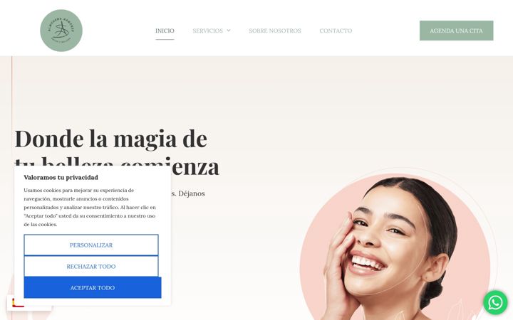 Screenshot von almudenasanchezsaludybelleza.com