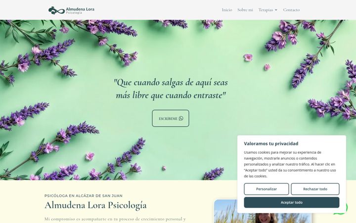 Screenshot of almulorapsicologia.com