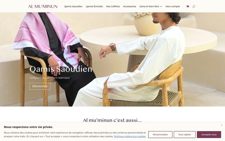Screenshot stránky almuminun-shop.com