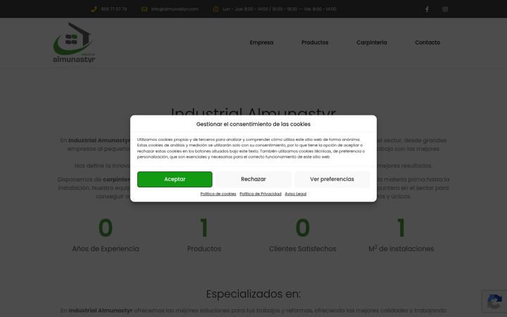 Screenshot of almunastyr.com