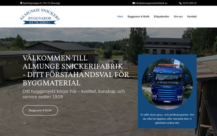 Zrzut ekranu almungesnickerifabrik.se