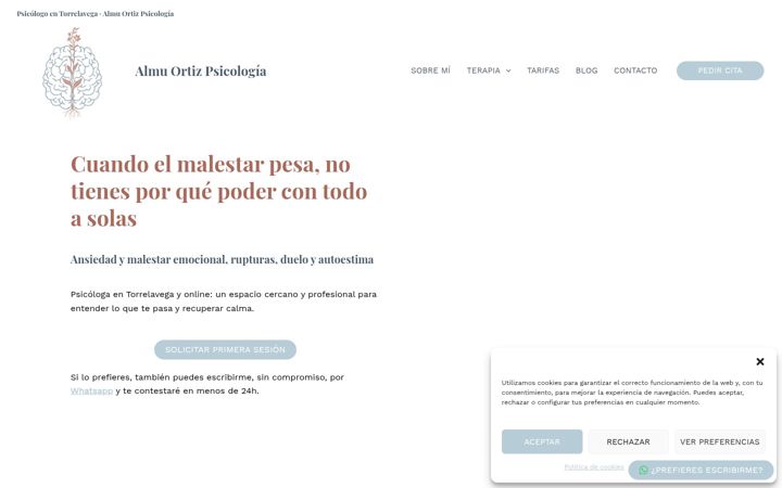 Screenshot of almuortizpsicologia.com