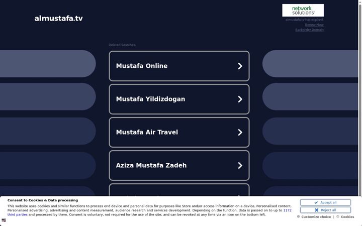 Screenshot of almustafa.tv
