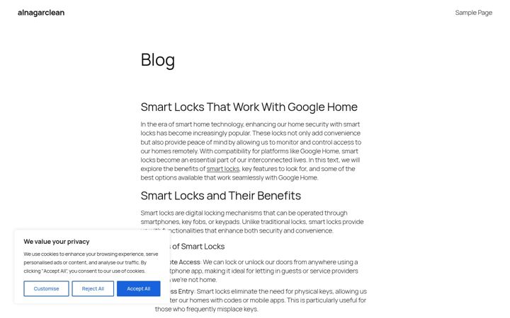 Screenshot of alnagarclean.com