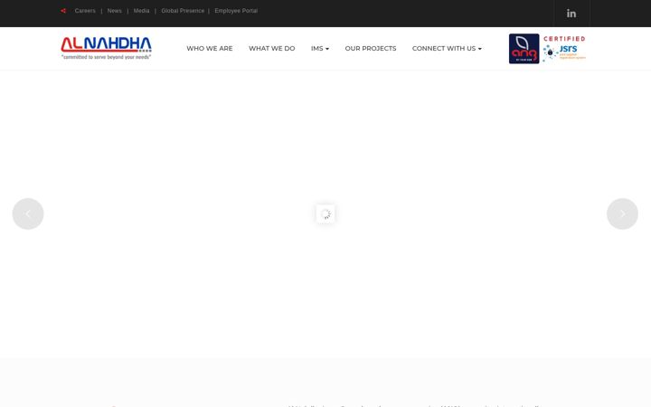 Screenshot of alnahdhagroup.com