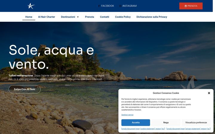 Екранна снимка на alnaircharter.it
