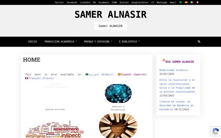 Skärmbild av alnasir.org