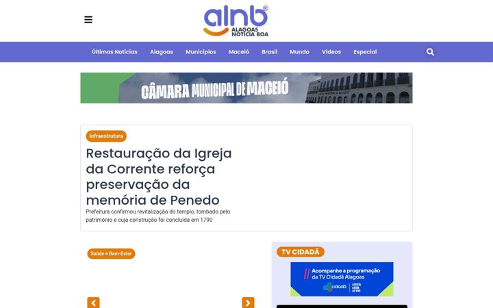 Екранна снимка на alnb.com.br