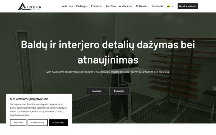 Screenshot of alneka.lt