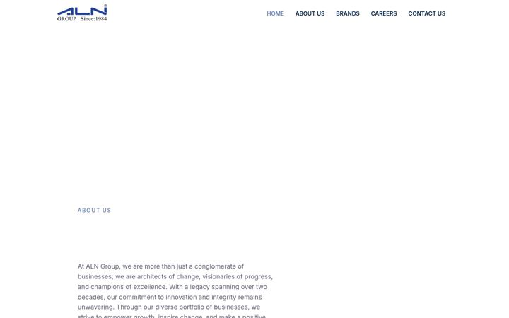 Screenshot of alngroup.in
