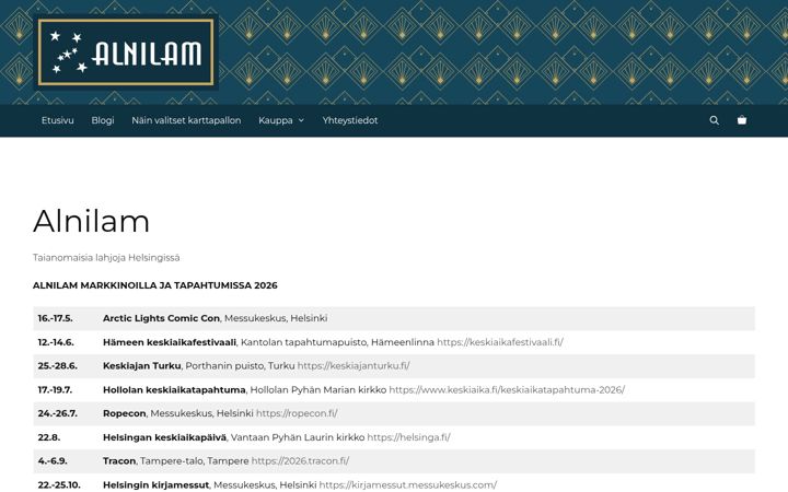 Screenshot of alnilam.fi