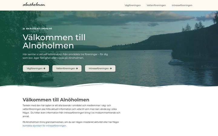 Screenshot of alnoholmen.se