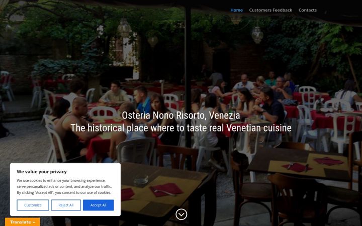 Screenshot of alnonorisortovenezia.com