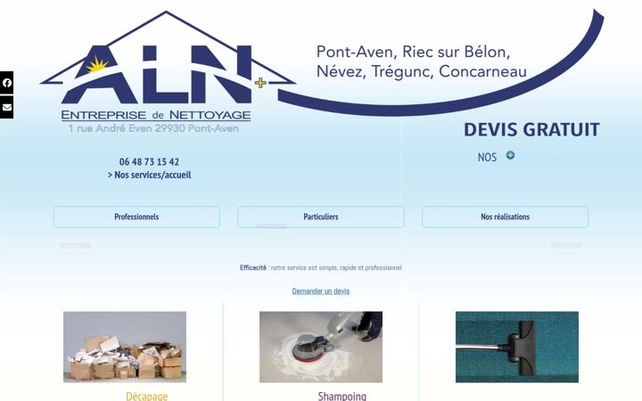 Screenshot of alnplus.fr