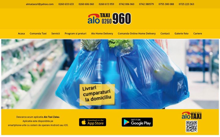 Screenshot of alo-taxi.ro