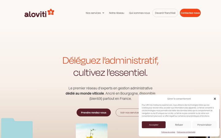 Screenshot of alo-viti.com