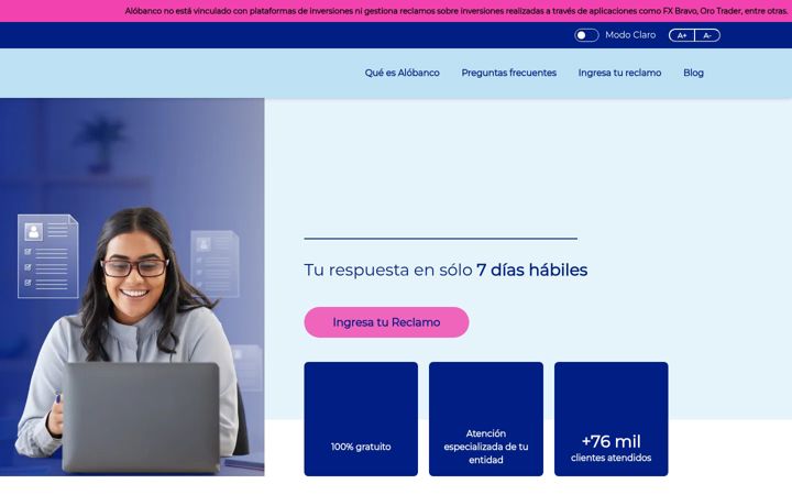 Screenshot von alobanco.pe