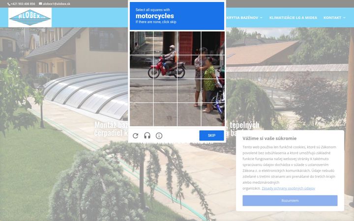 Screenshot of alobex.sk