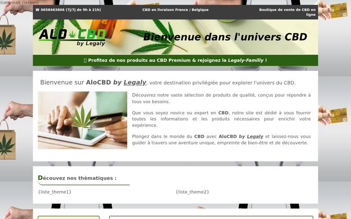 Screenshot of alocbd.fr