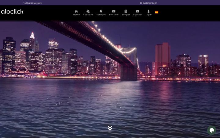 Screenshot von aloclick.com