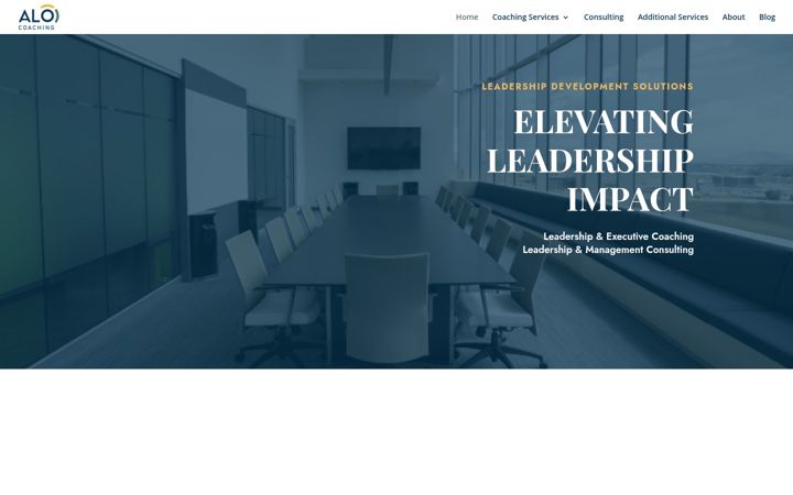 Screenshot von alocoaching.com